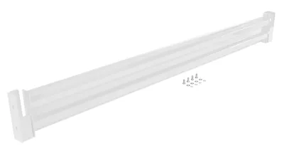 Vestil Steel 2 Ribbed Drop In Style Guard Rail 114 In. Length White