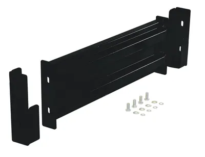 Vestil Steel 2 Ribbed Drop In Style Guard Rail 30 In Length Black