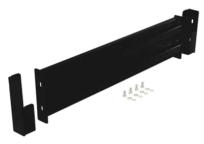 Vestil Steel 2 Ribbed Drop In Style Guard Rail 42 In. Length Black