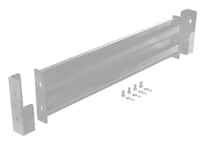 Vestil Steel 2 Ribbed Drop In Style Guard Rail 42 In. Length Silver