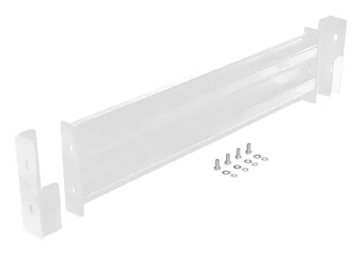 Vestil Steel 2 Ribbed Drop In Style Guard Rail 42 In. Length White