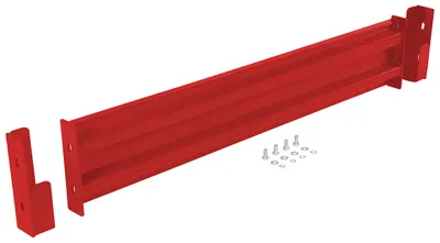 Vestil Steel 2 Ribbed Drop In Style Guard Rail 54 In. Length Red