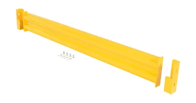 Vestil Steel 2 Ribbed Drop In Style Guard Rail 78 In. Length Yellow