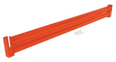 Vestil Steel 2 Ribbed Drop In Style Guard Rail 90 In. Length Orange