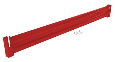 Vestil Steel 2 Ribbed Drop In Style Guard Rail 90 In. Length Red
