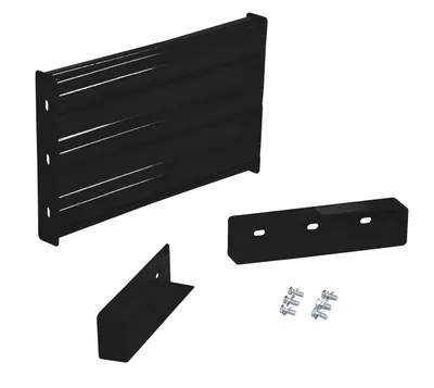 Vestil Steel 3 Ribbed Drop In Style Guard Rail 24 In. Length Black