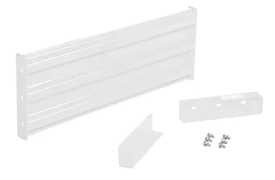 Vestil Steel 3 Ribbed Drop In Style Guard Rail 29.875 In Length White