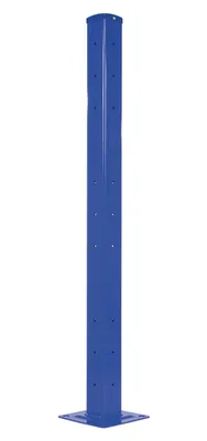 Vestil Steel Rigid Tube Post Drop In 60 In. For 3 Ribbed Drop In Style Guard Rails Blue
