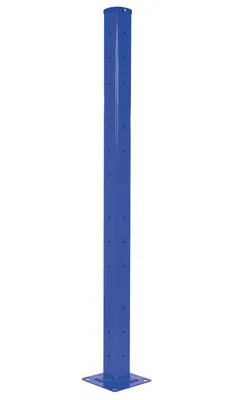 Vestil Steel Rigid Tube Post Drop In 72 In. For 3 Ribbed Drop In Style Guard Rails Blue
