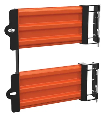 Vestil Steel 3 Ribbed Guard Rail Spring Gate 29.875 In Length Orange