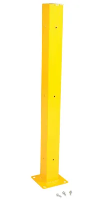 Vestil Steel Drop In Tubular Guard Rail Post 60 In. Length Yellow
