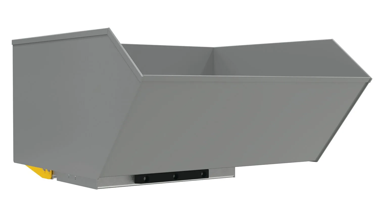Vestil H-100-LD-BD-GY-SG h style bump & dump hopper