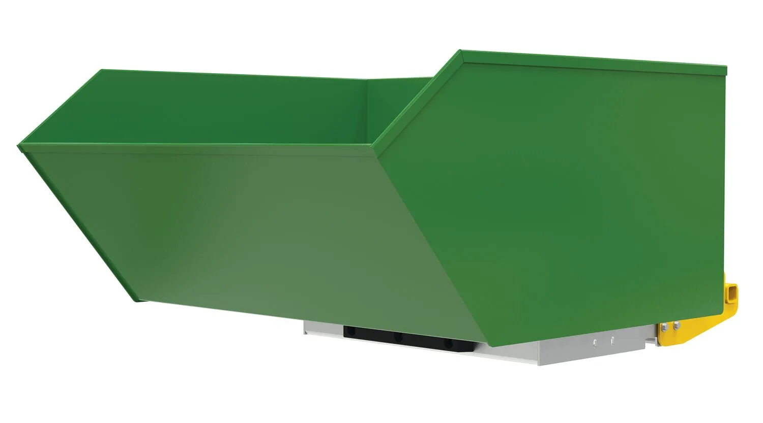 Vestil H-100-MD-BD-GRN-T h style bump & dump hopper