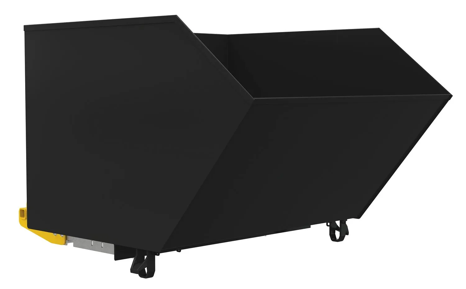 Vestil H-150-HD-BD-BLK-SG h-style bump & dump hopper