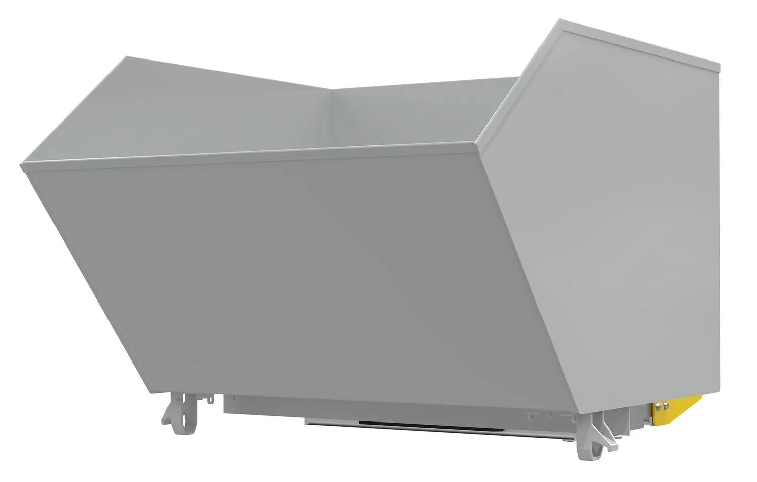 Vestil H-150-LD-BD-GY-MG h style bump & dump hopper