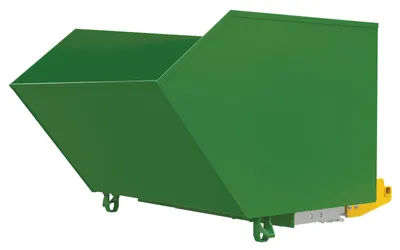 Vestil Steel Medium Duty Bump & Dump Hopper 1-1/2 Cubic Yard 4,000 Lb. Capacity Tractor Green