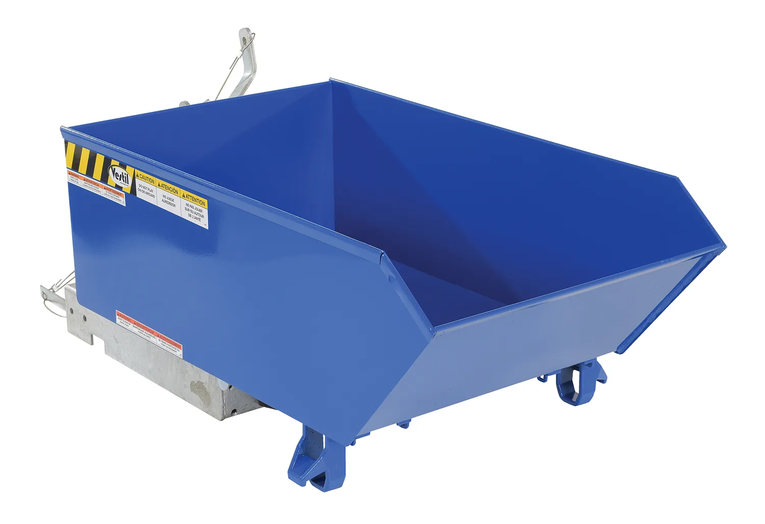 Vestil H-25-MD h style - low profile 90 degrees self-dumping steel hopper