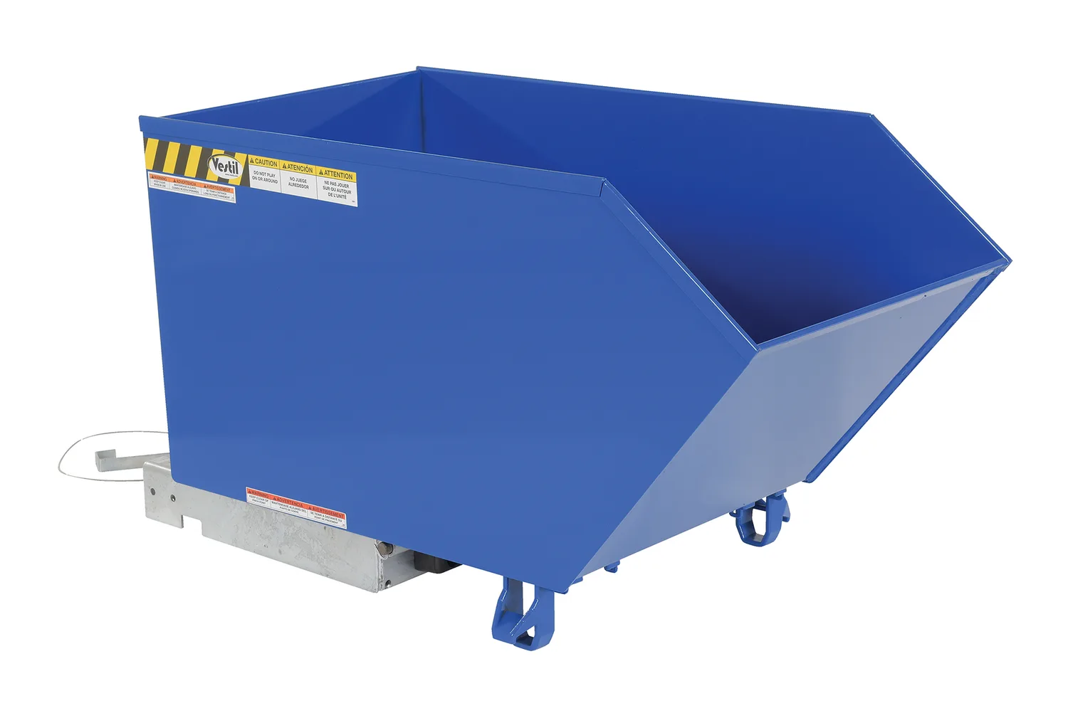 Vestil H-50-HD h style - low profile 90 degrees self-dumping steel hopper