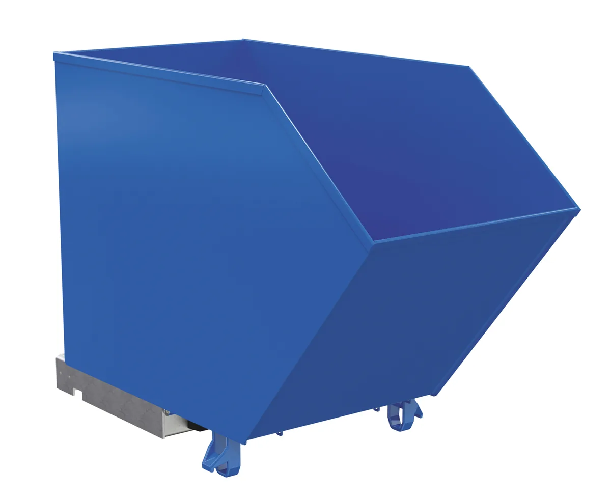 Vestil H-75-HD h style - low profile 90 degrees self-dumping steel hopper
