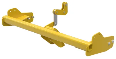 Vestil Steel Bump and Dump Retro-Fit Kit H-Style Hoppers Yellow