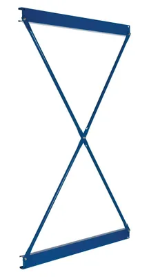 Vestil Steel Heavy Duty Cantilever Single Brace Set 48 In. Width For 8 Ft. and 10 Ft. Height Upright Blue