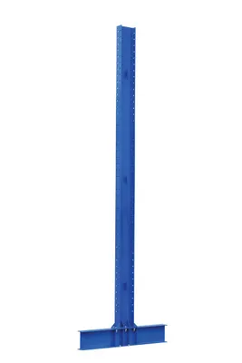 Vestil Steel Heavy Duty Double Sided Cantilever Uprights for 42 In. and 48 In. Arms 14 Ft. 27,400 Lb. Capacity Blue