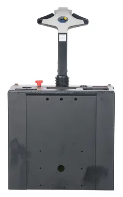 Vestil HIPM-PTDS-E high rise lift truck shown from an alternate angle