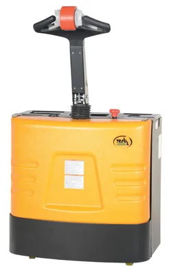 Vestil HIPM-PTDS-E high rise lift truck shown from an alternate angle