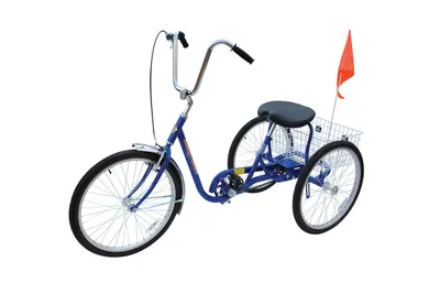 Vestil Standard Industrial Bicycle 250 Lb. Capacity Blue