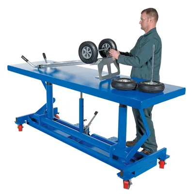 Vestil LDLT-3096-4 long deck cart shown from an alternate angle