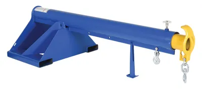 Vestil Steel Telescoping Lift Boom 30 In. Fork Pocket Center 6,000 Lb. Capacity Blue and Yellow