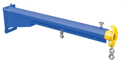 Vestil Steel Carriage Mount Lift Master Boom Class II 4,000 Lb. Capacity Blue and Yellow