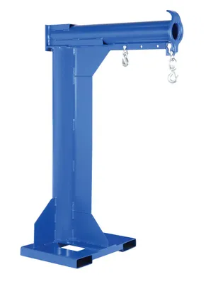 Vestil Steel High Rise Non Telescoping Boom 36 In. Fork Pocket Center 4,000 Lb. Capacity Blue