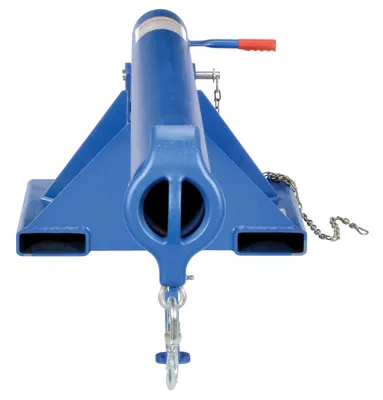 Vestil Steel Orbit Non Telescoping Lift Boom 30 In. Fork Pocket Center 6,000 Lb. Capacity Blue