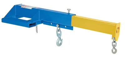 Vestil Steel Shorty Telescoping Lift Boom 24 In. Fork Pocket Center 8,000 Lb. Capacity Blue