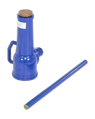 Vestil Steel Mechanical Screw Jack 8-7/16 In. x 6-5/16 In. x 35-3/4 In. 40,000 Lb. Capacity Blue