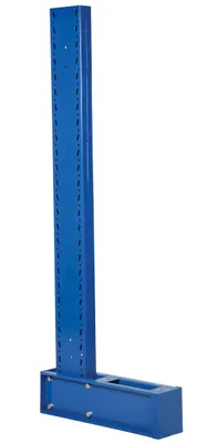 Vestil Steel Medium-Duty Single Sided Cantilever Uprights for 12 In. Arms 10 Ft. 7,100 Lb. Capacity Blue