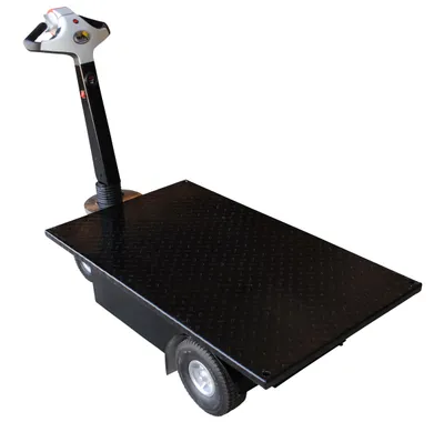 Vestil Steel Traction Drive Cart Platform 59 In. x 28 In. x 44 In. 750 Lb. Capacity Black