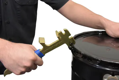 Vestil PAIL-PAL steel pail pals (pail opener) shown from an alternate angle