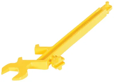 Vestil PDL-800-M multi-purpose overhead drum lifters wrenche shown from an alternate angle