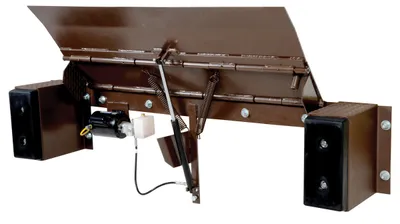 Vestil Steel Electric Edge-O-Dock Leveler 17-1/2 In. x 93 In. x 27-1/2 In. 25,000 Lb. Capacity Brown