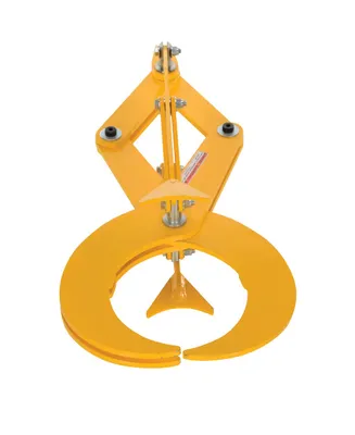 Vestil Steel Heavy Duty Pipe Grab For Steel Pipes 27 In. x 8-3/8 In. x 18-3/4 In. 450 Lb. Capacity Yellow