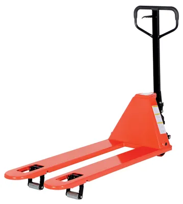 Vestil PM4-2048-LP low profile pallet truck shown from an alternate angle