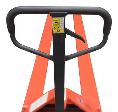 Vestil PM4-2796 full featured pallet truck shown from an alternate angle