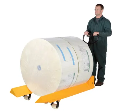Vestil PM4-3348-RL roll pallet truck shown from an alternate angle