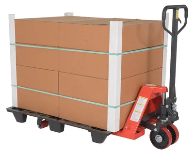 Vestil PM5-2748 full featured pallet truck shown from an alternate angle