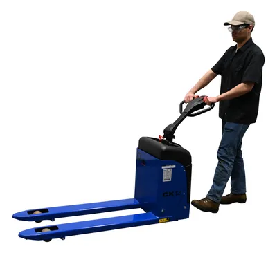 Vestil PMC-EPT-2045 electric pallet truck shown from an alternate angle