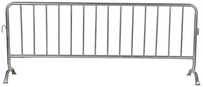 Vestil PRAIL-102-HD-G crowd control interlocking barrier shown from an alternate angle