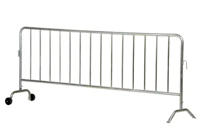 Vestil PRAIL-102-HD-G-W crowd control interlocking barrier