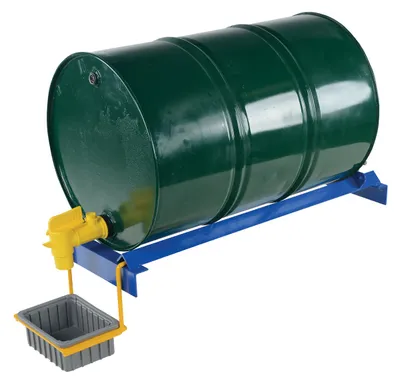 Vestil PRDC-36 pallet rack drum cradle shown from an alternate angle